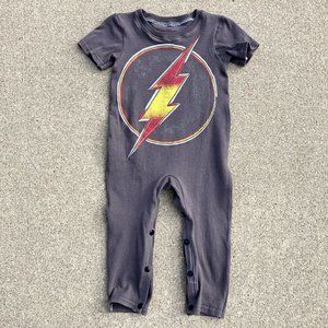 The Flash Superhero t shirt romper vintage t shirt 1st birthday 12 months
